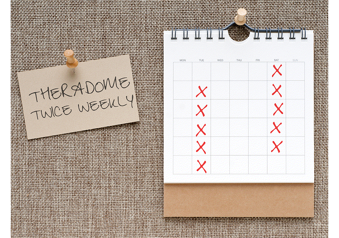 Theradome Regrowth Hair Products | Weekly Schedule